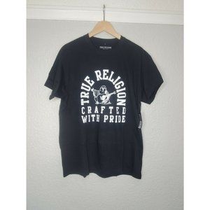 True Religion Short Sleeve T Shirt Black Size Large Crafted With Pride